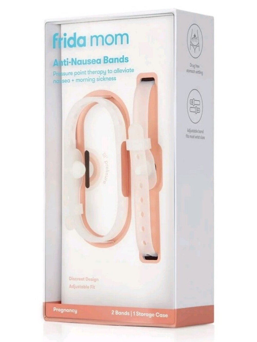 Frida Mom Anti-Nausea Bands, (2 Bands, 1 Case)